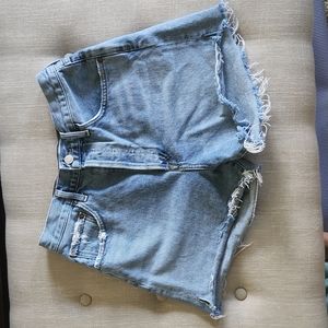 Agolde Dee high rise denim shorts